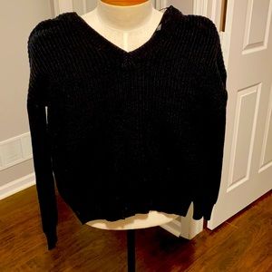 Black, long sleeve sweater